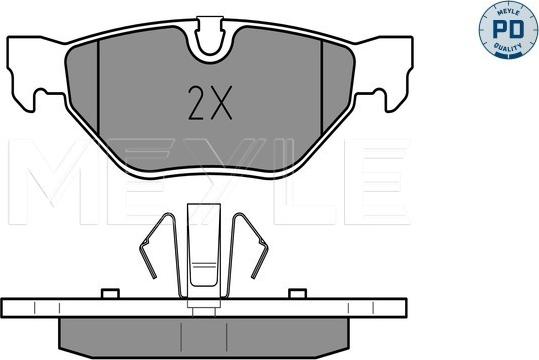 Meyle 025 239 2617/PD - Brake Pad Set, disc brake parts5.com