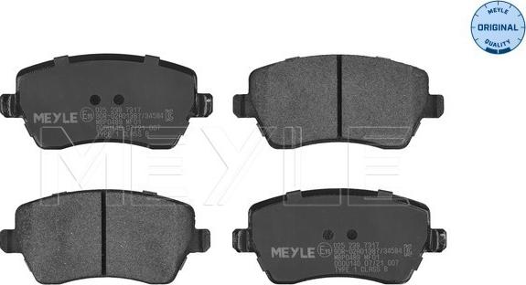 Meyle 025 239 7317 - Brake Pad Set, disc brake parts5.com