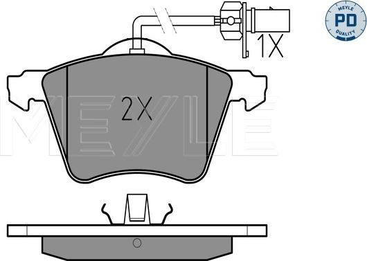 Meyle 025 234 1819/PD - Set placute frana,frana disc parts5.com