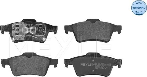 Meyle 025 234 8216 - Brake Pad Set, disc brake parts5.com