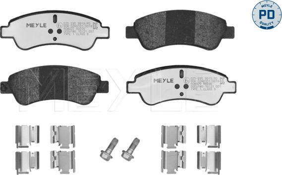 Meyle 025 235 9919/PD - Sada brzdových destiček, kotoučová brzda parts5.com