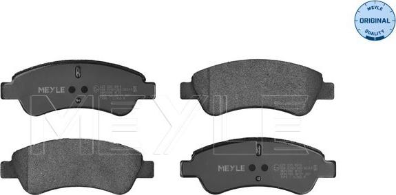 Meyle 025 235 9919 - Brake Pad Set, disc brake parts5.com