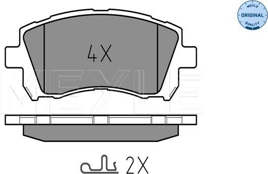 Meyle 025 235 5817/W - Set placute frana,frana disc parts5.com