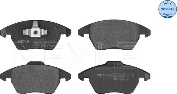 Meyle 025 235 8919 - Bremsbelagsatz, Scheibenbremse parts5.com