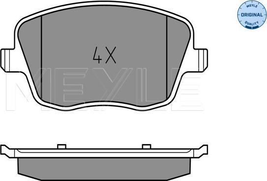 Meyle 025 235 8118 - Sada brzdových destiček, kotoučová brzda parts5.com