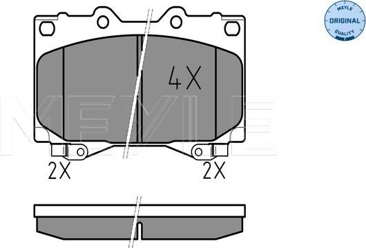 Meyle 025 235 2415/W - Fren balata seti, diskli fren parts5.com