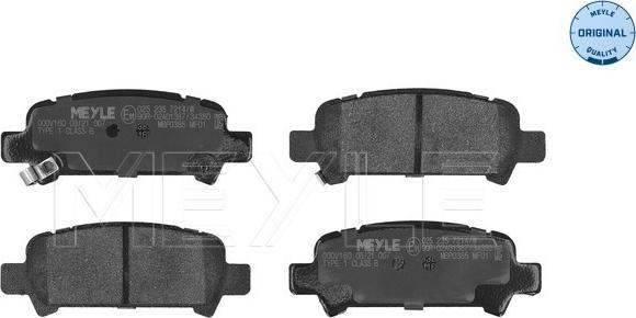 Meyle 025 235 7214/W - Σετ τακάκια, δισκόφρενα parts5.com