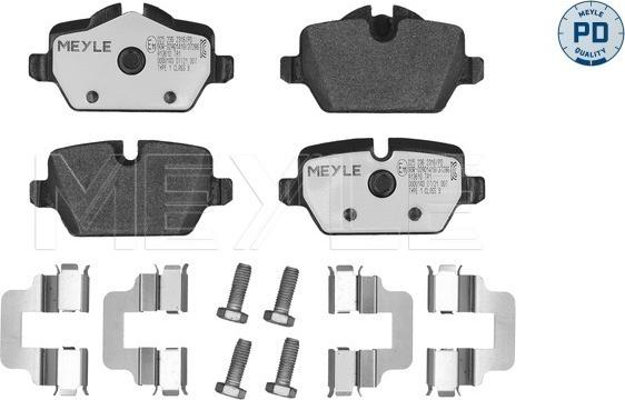 Meyle 025 236 2316/PD - Juego de pastillas de freno parts5.com