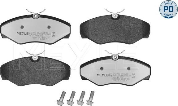 Meyle 025 230 9918/PD - Σετ τακάκια, δισκόφρενα parts5.com