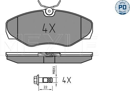 Meyle 025 230 9918/PD - Bremsbelagsatz, Scheibenbremse parts5.com