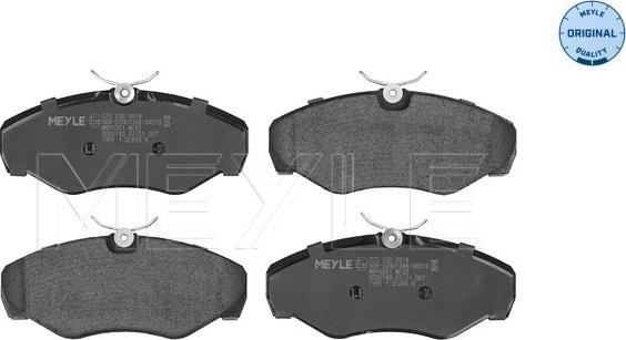 Meyle 025 230 9918 - Komplet kočnih obloga, disk kočnica parts5.com