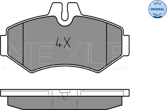 Meyle 025 230 2118 - Piduriklotsi komplekt,ketaspidur parts5.com