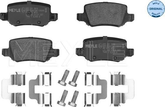 Meyle 025 231 3814 - Komplet pločica, disk-kočnica parts5.com