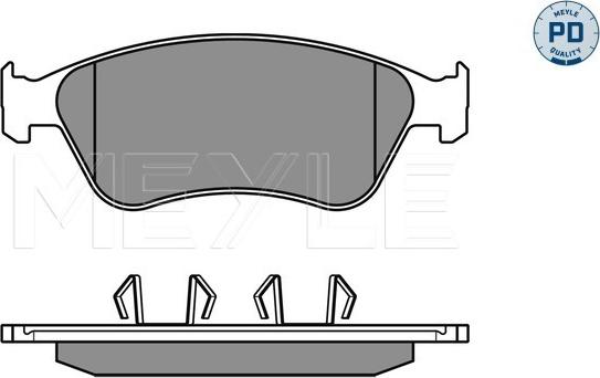 Meyle 025 238 9620/PD - Set placute frana,frana disc parts5.com