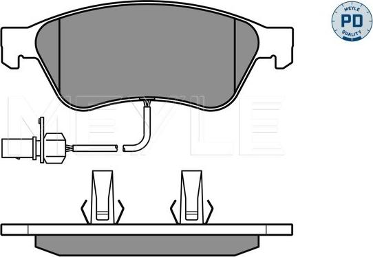 Meyle 025 238 9620/PD - Set placute frana,frana disc parts5.com