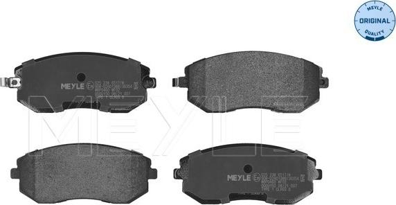 Meyle 025 238 6517/W - Set placute frana,frana disc parts5.com