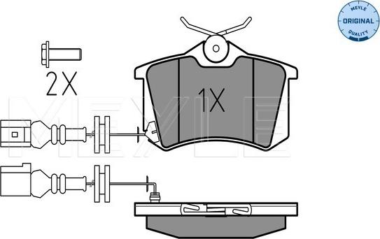 Meyle 025 238 2317/W - Komplet pločica, disk-kočnica parts5.com