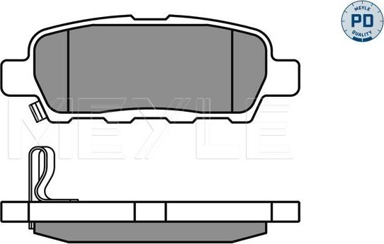 Meyle 025 238 7114/PD - Fékbetétkészlet, tárcsafék parts5.com