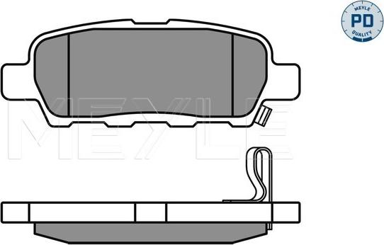 Meyle 025 238 7114/PD - Fékbetétkészlet, tárcsafék parts5.com