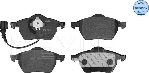 Meyle 025 233 9219/W - Kit de plaquettes de frein, frein à disque parts5.com