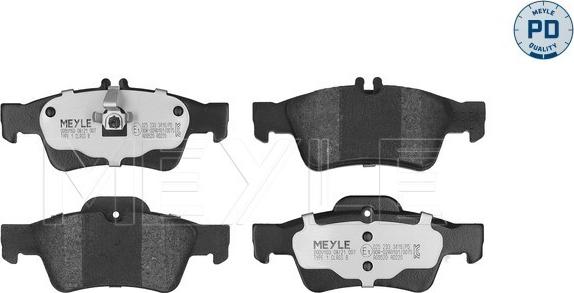 Meyle 025 233 3416/PD - Σετ τακάκια, δισκόφρενα parts5.com