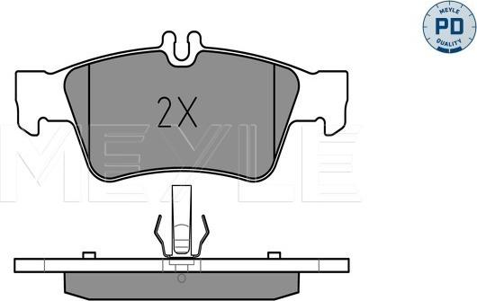 Meyle 025 233 3416/PD - Komplet kočnih obloga, disk kočnica parts5.com