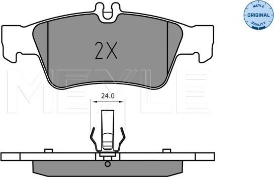 Meyle 025 233 3516 - Σετ τακάκια, δισκόφρενα parts5.com