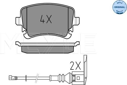 Meyle 025 233 2617/W - Set placute frana,frana disc parts5.com