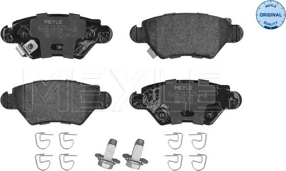 Meyle 025 232 5817/W - Zestaw klocków hamulcowych, hamulce tarczowe parts5.com