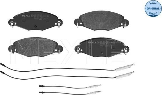 Meyle 025 232 7318 - Zestaw klocków hamulcowych, hamulce tarczowe parts5.com