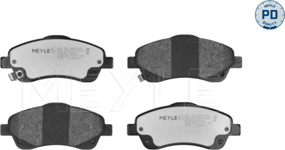 Meyle 025 237 6819/PD - Kit de plaquettes de frein, frein à disque parts5.com