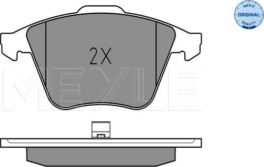 Meyle 025 237 6220/W - Σετ τακάκια, δισκόφρενα parts5.com