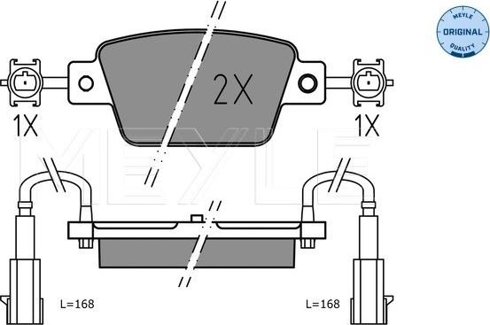 Meyle 025 237 1418 - Brake Pad Set, disc brake parts5.com