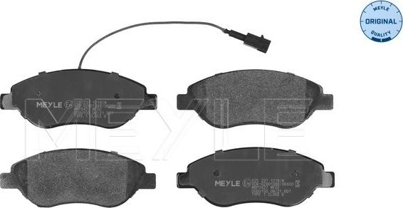 Meyle 025 237 1218/W - Juego de pastillas de freno parts5.com