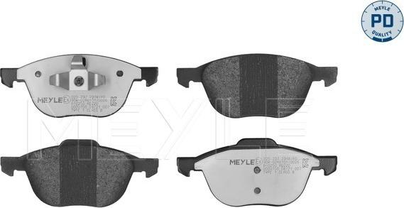 Meyle 025 237 2318/PD - Brake Pad Set, disc brake parts5.com