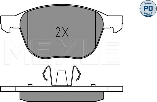 Meyle 025 237 2318/PD - Set placute frana,frana disc parts5.com