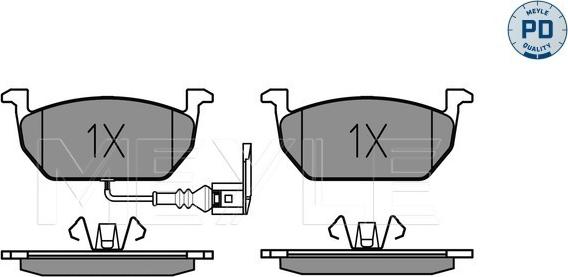 Meyle 025 220 3517/PD - Set placute frana,frana disc parts5.com