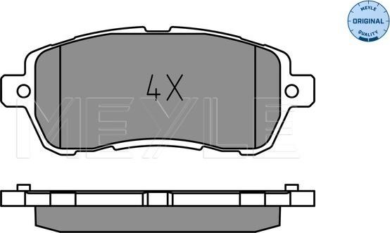 Meyle 025 221 9117 - Brake Pad Set, disc brake parts5.com