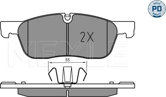 Meyle 025 221 4519/PD - Komplet pločica, disk-kočnica parts5.com