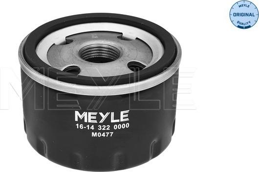 Meyle 16-14 322 0000 - Öljynsuodatin parts5.com