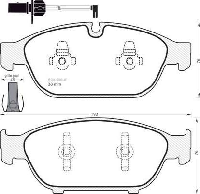 AUDI 8R0698151AF - Fren balata seti, diskli fren parts5.com