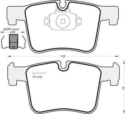 TRW GDB1942BTE - Тормозные колодки, дисковые, комплект parts5.com