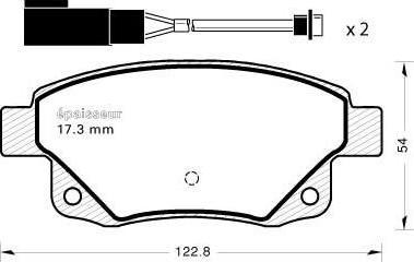 SAFETY TD1502Z - Set placute frana,frana disc parts5.com