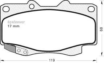 Valeo 302479 - Тормозные колодки, дисковые, комплект parts5.com