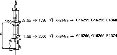 Monroe G16255 - Shock Absorber parts5.com