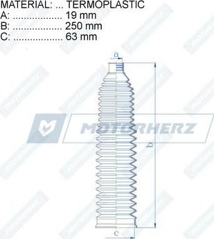 Motorherz RDZ0013MG - Faltenbalg, Lenkung parts5.com