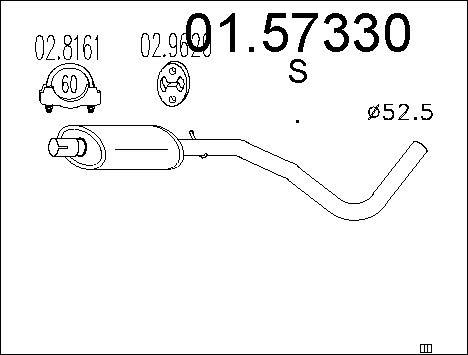 MTS 01.57330 - Toba esapamet intermediara parts5.com