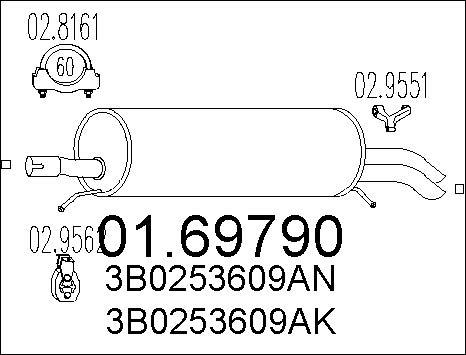 MTS 01.69790 - Zadnji prigušivač zraka parts5.com