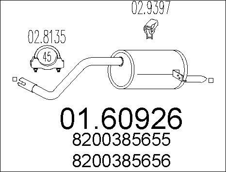 MTS 01.60926 - Son susturucu parts5.com