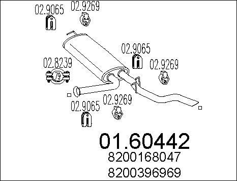 MTS 01.60442 - End Silencer parts5.com